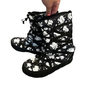 Pakems Women’s Lightweight Packable Ski Winter Boots Mid Calf- Cortina Paint